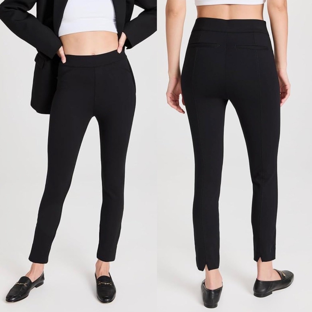 SPANX The Perfect Pant Ankle Backseam Skinny PM/ M Ponte Stretch Pull On Black